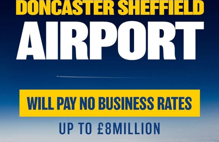 Support for Doncaster Sheffield Airport