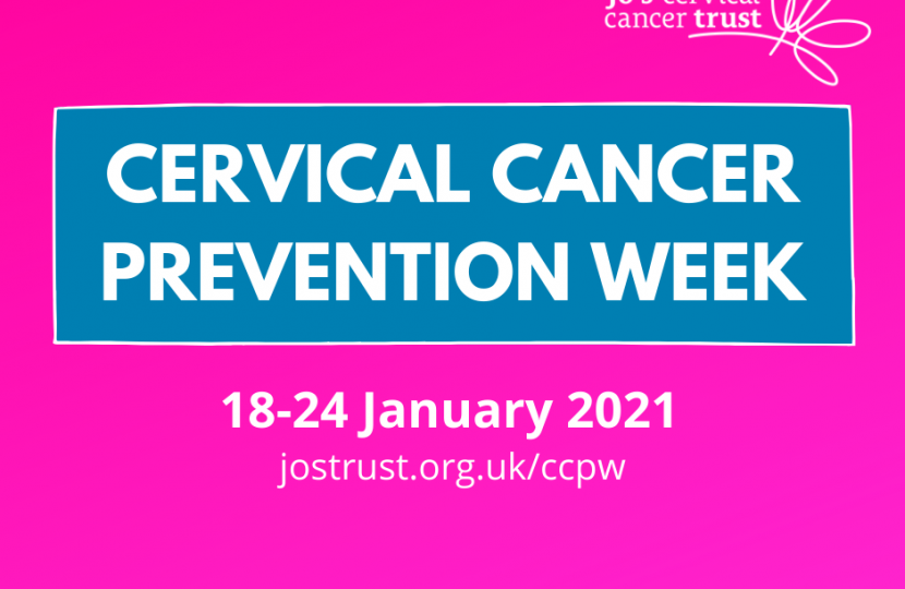 Mark Spencer promotes Cervical Cancer Prevention Week