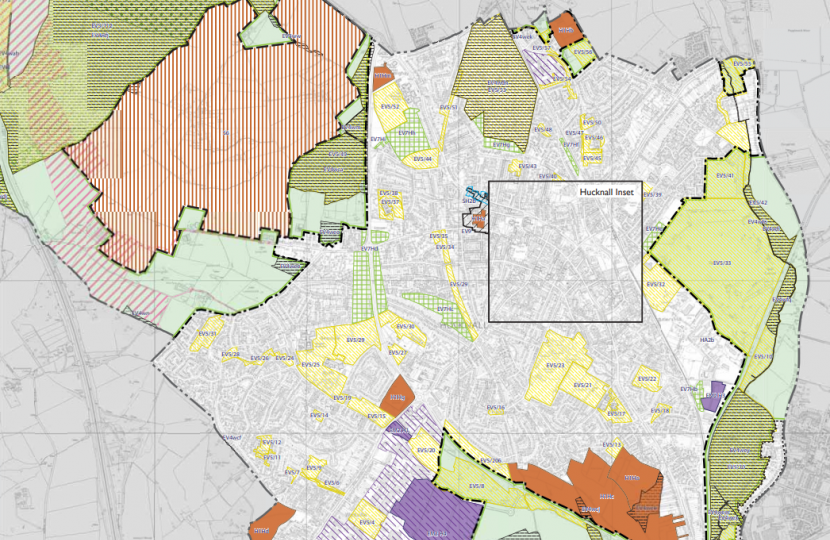 Ashfield Local Plan Map 2021