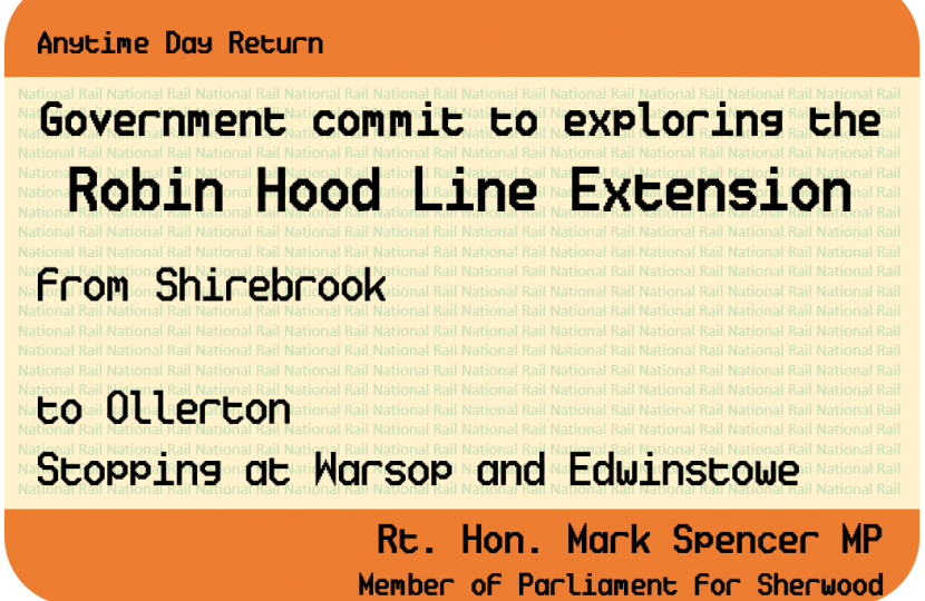 Ticket for the Robin Hood Line 