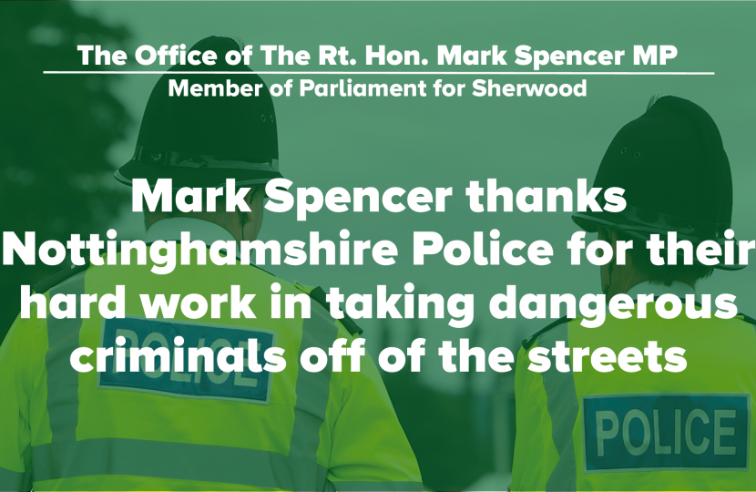 MP thanks notts police