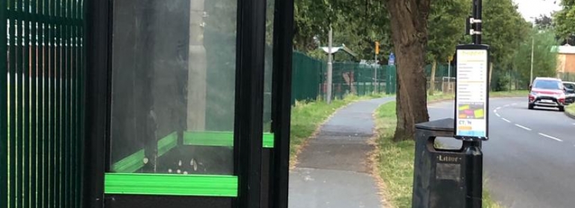 Image of a bus stop in Calverton